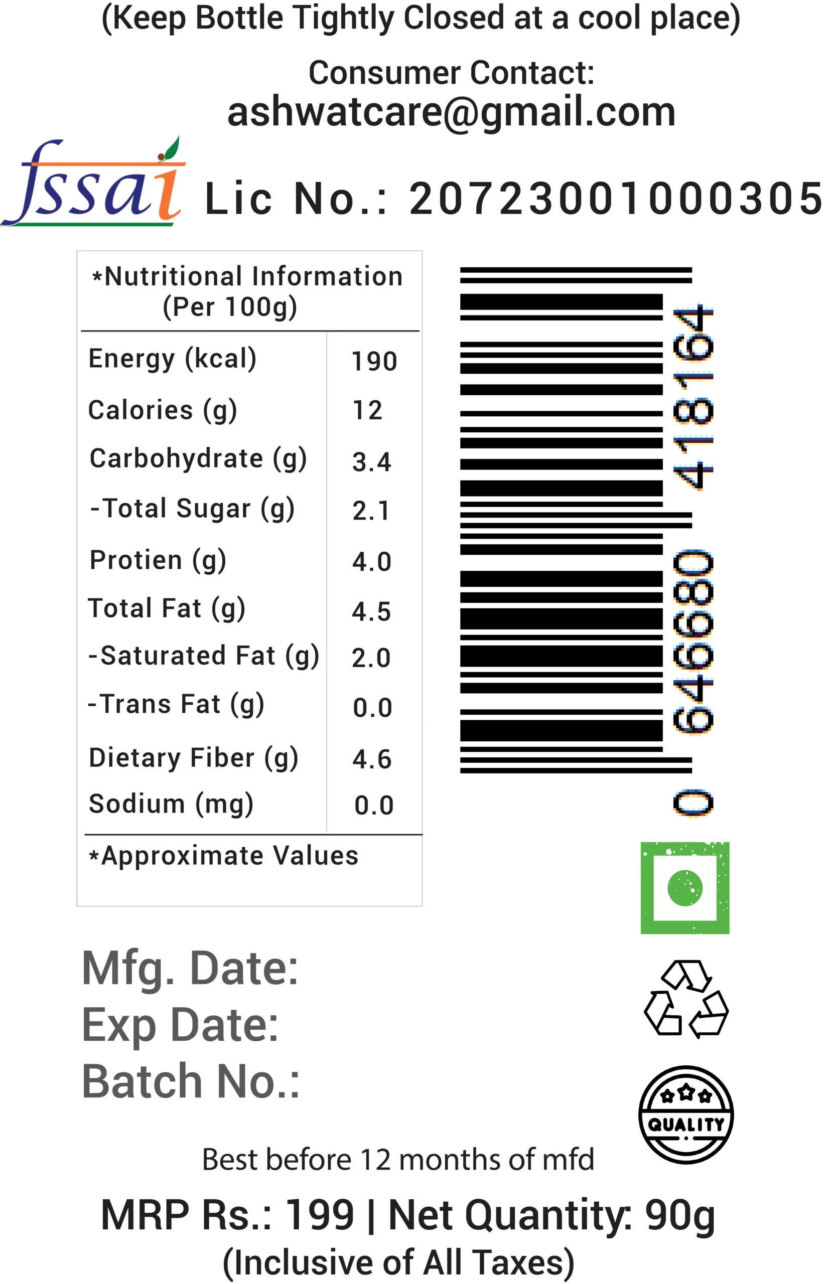 Ashwat Jain Maggie Masala - No Onion No Garlic - For Multipurpose Use - Tastemaker (90 gm) - Image 5