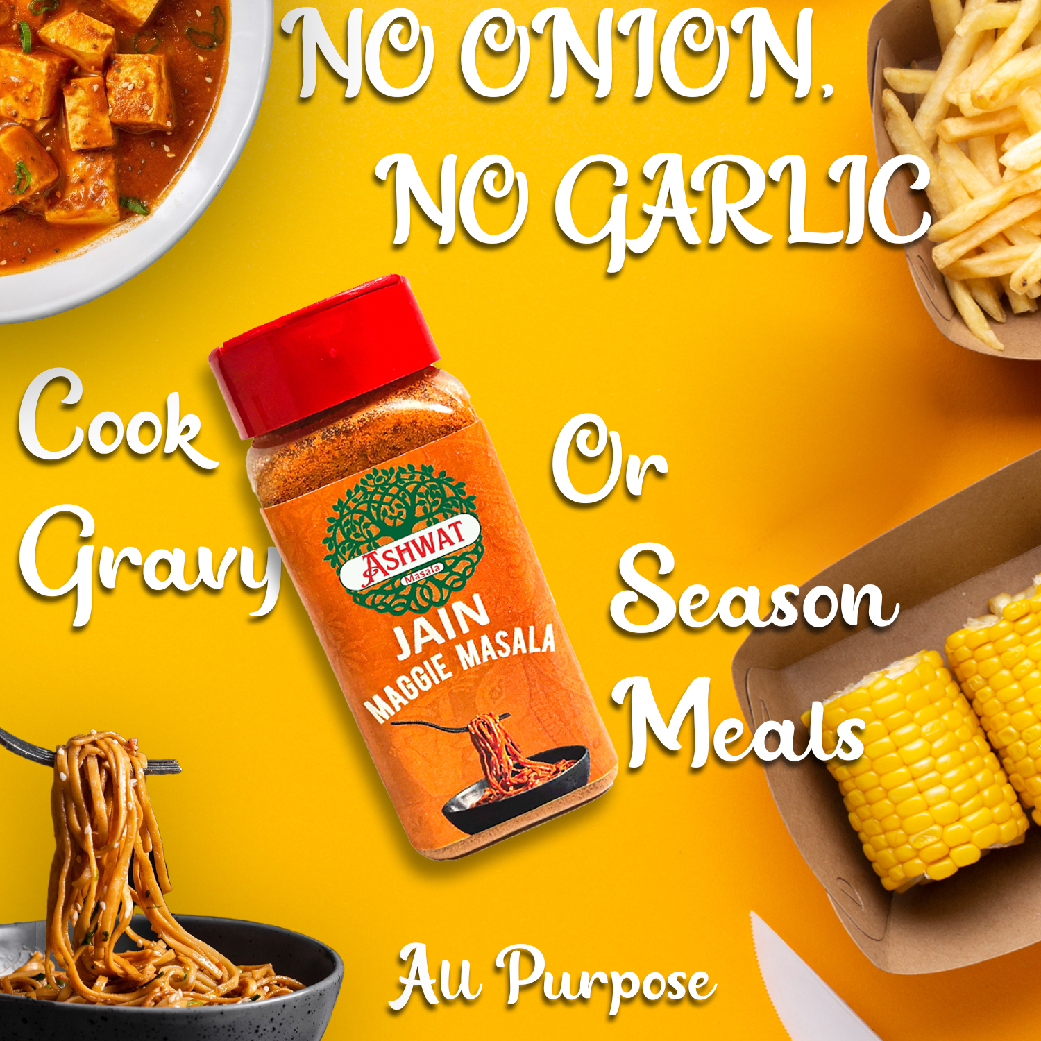 Ashwat Jain Maggie Masala - No Onion No Garlic - For Multipurpose Use - Tastemaker (90 gm) - Image 6